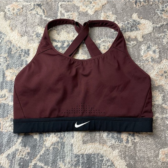 Nike Other - Nike Women's Dark Red and Black Sports Bra